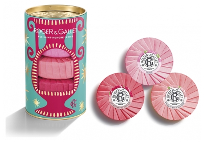 Roger & Gallet Assortimento 3 Saponi 100 g - Rosa, Fiore di Fico, Zenzero Rosso