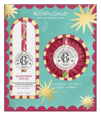 Roger & Gallet Gengibre Vermelho Água de Colônia Bem-Estar 30 ml + Sabonete Bem-Estar 100 g de Oferta