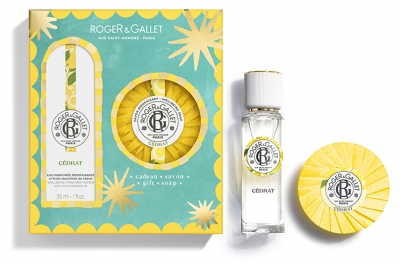 Roger & Gallet Cédrat Gaivinamasis Tualetinis Vanduo 30 ml + Dovanotas 100 g Gaivinamasis Muilas