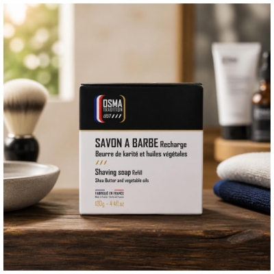Osma Tradition Savon à Barbe Navulling 130 g
