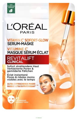 L'Oréal Paris Revitalift Clinical Masque Tissu Sérum Éclat Vitamine C 26 g