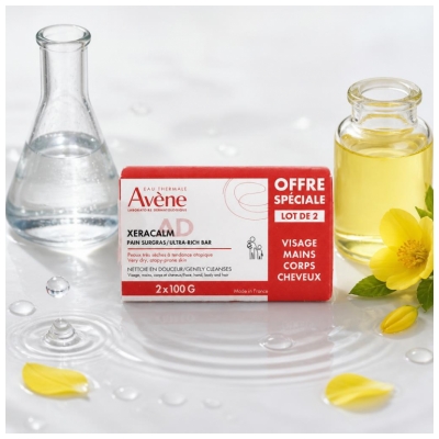 Avène XeraCalm AD Surgras Pan Set de 2 x 100 g