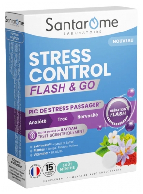 Santarome Stress Control Flash & Go 15 Comprimés