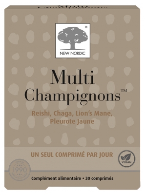 New Nordic Multi Champignons 30 Comprimés