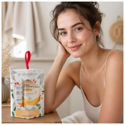 Alvadiem Læbepomade Stick Fugtgivende 4 g + Xerolia Overfedtende Brusergel 30 ml