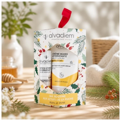 Alvadiem Set Balsam de Buze Hidratant 4 g + Cremă de Mâini Hidratantă 30 ml