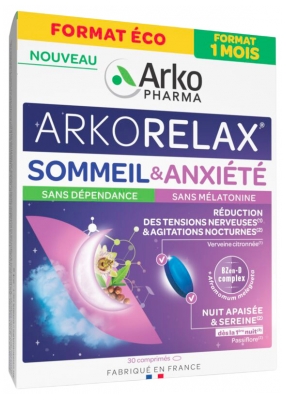 Arkopharma Arkorelax Slaap & Angst 30 tabletten