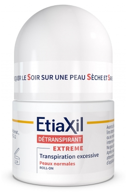 Etiaxil Détranspirant Extrême Aisselles Peaux Normales Roll-On Lot de 2 x 15 ml