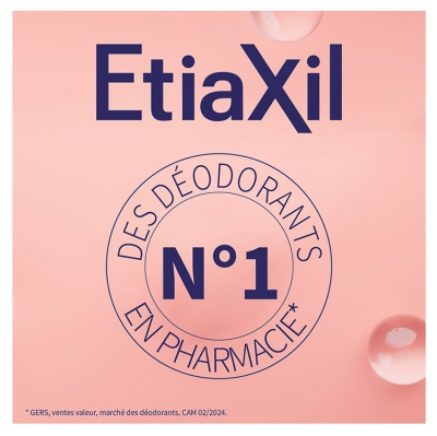 Etiaxil Détranspirant Extrême Aisselles Peaux Normales Roll-On Lot de 2 x 15 ml