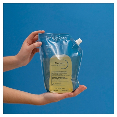 Bioderma Atoderm Huile de Douche Éco-Recharge 1 Litre