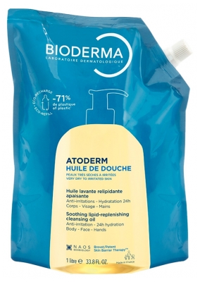 Bioderma Atoderm Ulei de Duș Eco-Reumplere 1 Litru