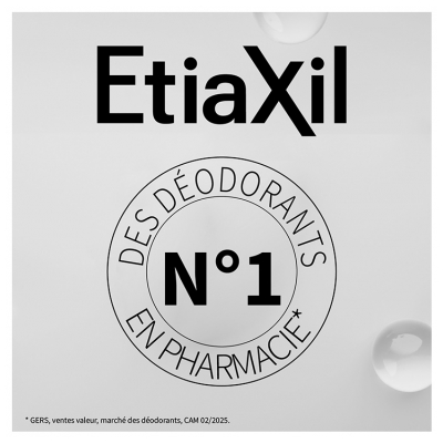 Etiaxil Déodorant Men Anti-Transpirant Contrôle 48H Roll-On Lot de 2 x 50 ml