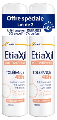 Etiaxil Antitraspirante 48H Tolleranza Set di 2 x 150 ml