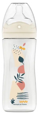 Dodie Biberon Tétine Perforée Anti-Colique 330 ml 6 Mois et + - Couleur : Rose