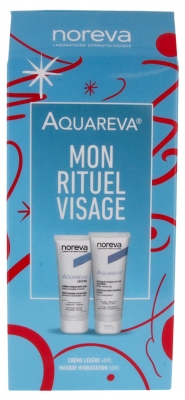 Noreva Aquareva Återfuktande Kräm 24H Lätt Textur 40 ml + Express Återfuktande Mask 50 ml