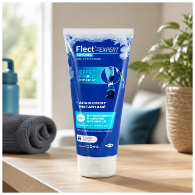 IBSA Flect'Expert Cryogel Gel de Massage Effet Froid 100 ml