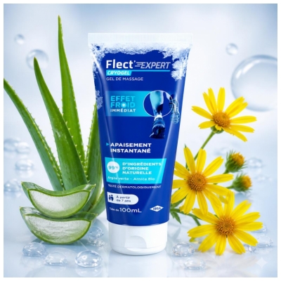 IBSA Flect'Expert Cryogel Gel de Massage Effet Froid 100 ml