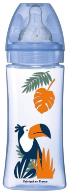Dodie Biberon Anti-Colique Tétine Ronde 3 Vitesses 330 ml Débit 3 6 Mois et + - Couleur : Bleu