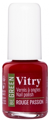 be Green Esmalte de Uñas 6 ml - Color: Rojo Pasión