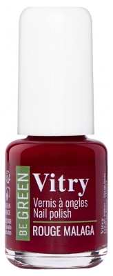 be Green Esmalte de Uñas 6 ml - Color: Málaga Rojo