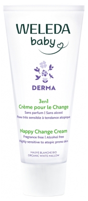 Baby Derma 3en1 Crema Para el Cambio de Pañal sin Perfume 50 ml