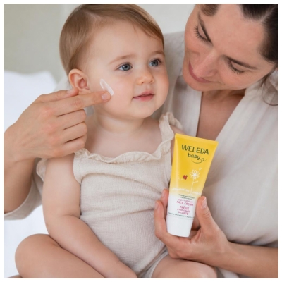 Weleda Baby Schutzcreme Gesicht Calendula Parfümfrei 50 ml
