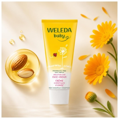 Weleda Baby Schutzcreme Gesicht Calendula Parfümfrei 50 ml