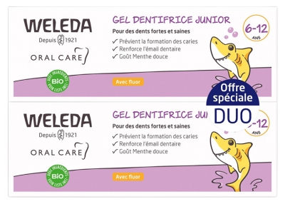 Weleda Junior Toothpaste Gel 6-12 Years Set of 2 x 50 ml