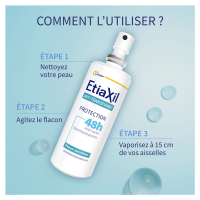 Etiaxil Déodorant Anti-Transpirant Protection 48H Vaporisateur 100 ml