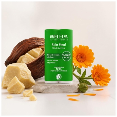 Weleda Skin Food Stick pentru Buze Set de 2 x 4,8 g