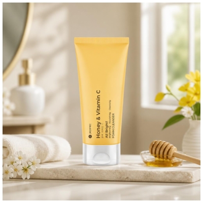 Jkosmec All Bright Cleansing Foam Honey & Vitamin C 180 ml