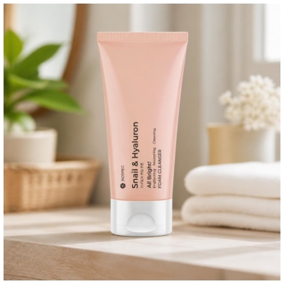 Jkosmec All Bright Mousse de Limpeza Snail & Hyaluron 180 ml