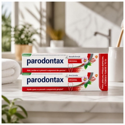 Parodontax Oriģinālā zobu pasta 2 x 75 ml iepakojums