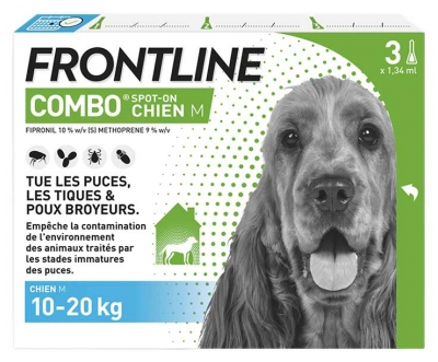 Frontline Combo Hond M (10-20 kg) 3 Pipetten