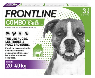 Frontline Combo Koiralle L (20-40 kg) 3 Pipettiä
