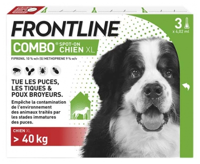 Frontline Combo Pes XL (+ nad 40 kg) 3 Pipety