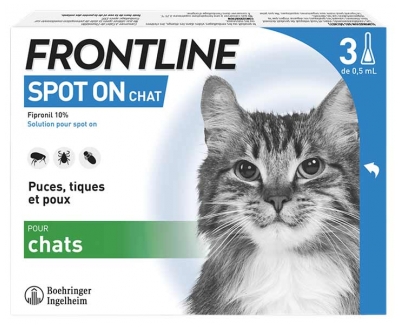Frontline Spot-On Cat 3 Pipettes