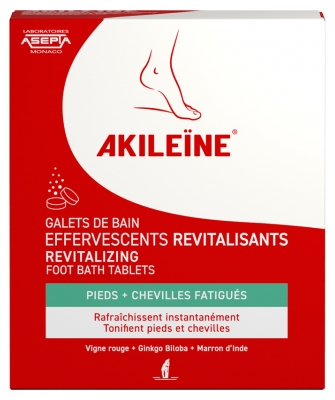Akileïne Revitalisierende Sprudelnde Badekiesel 6 Kieselsteine