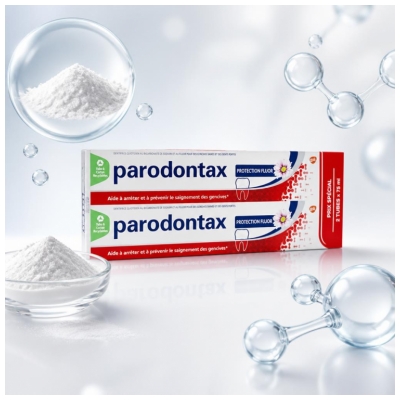 Parodontax Dentifrice Protection Fluor Lot de 2 x 75 ml