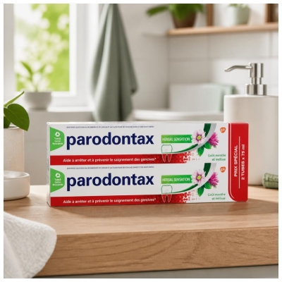Parodontax Tandpasta Herbal Sensation Pakke med 2 x 75 ml