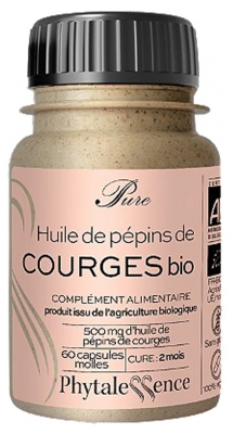 Phytalessence Reine Kürbiskernsamen Bio 60 Kapseln