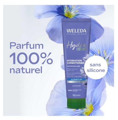 Weleda Hydra Shine Après Shampoing Hydratant au Fleurs de Lin des Alpes 150 ml