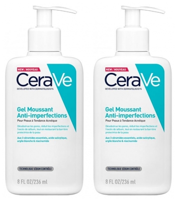 CeraVe Skummande Rengöring mot Orenheter Set om 2 x 236 ml
