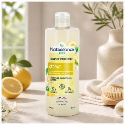 Natessance Gel de Banho Perfumado Cidra Bio 500 ml