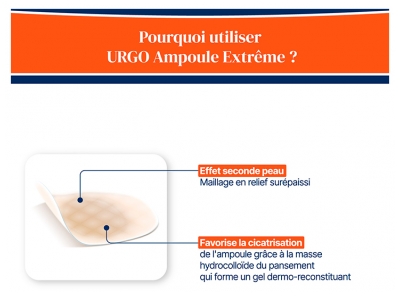 Urgo Ampoules Extrême 10 Pansements Grand Format