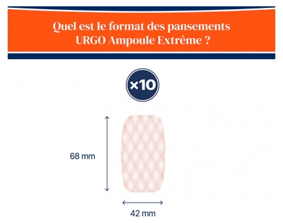 Urgo Ampoules Extrême 10 Pansements Grand Format