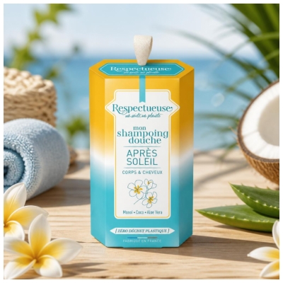 Respectueuse Shampoo Douche Solide Après Soleil 75 g