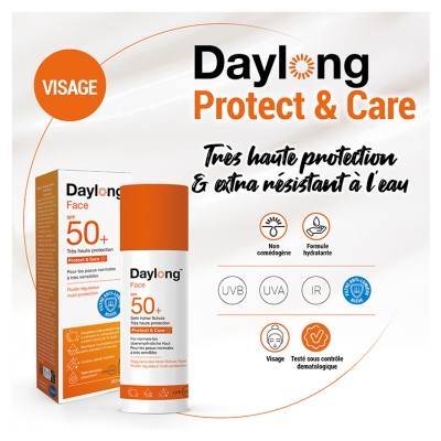 Daylong Face Protect & Care Fluide Régulateur Multi-Protection SPF50+ 50 ml