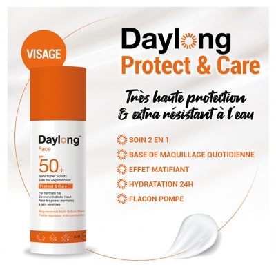 Daylong Face Protect & Care Fluide Régulateur Multi-Protection SPF50+ 50 ml