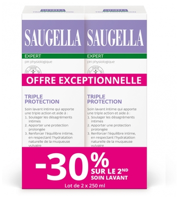 Saugella Expert Trippelt Skydd Förpackning med 2 x 250 ml